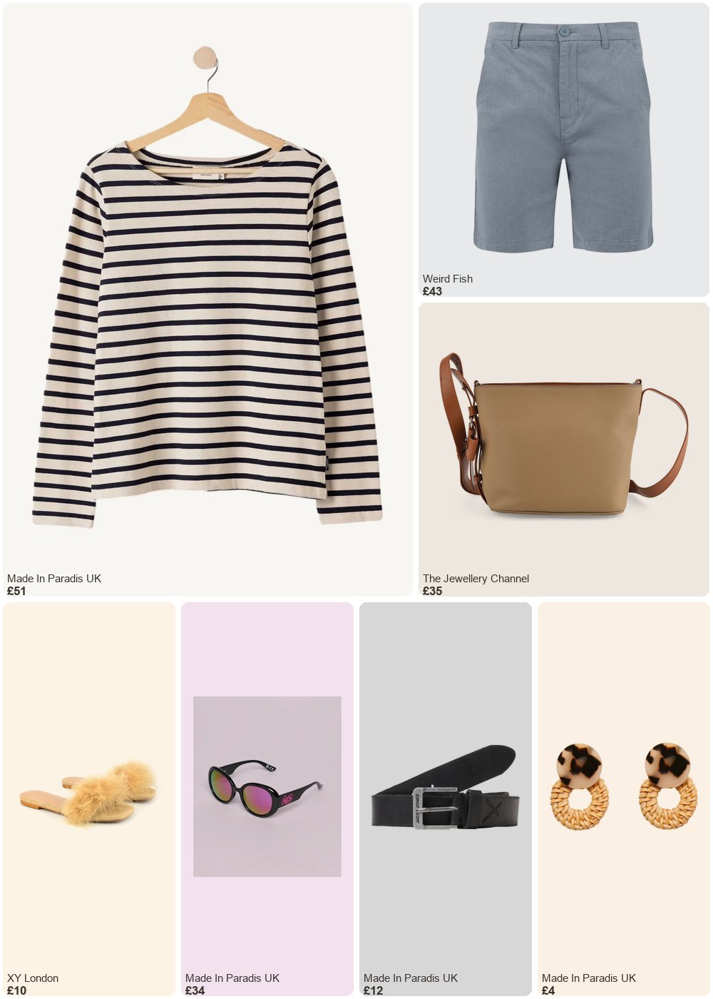 The complete outfit featuring TJC Genuine Leather-Textured Bucket Bag With Detachable Sling Strap - Khaki