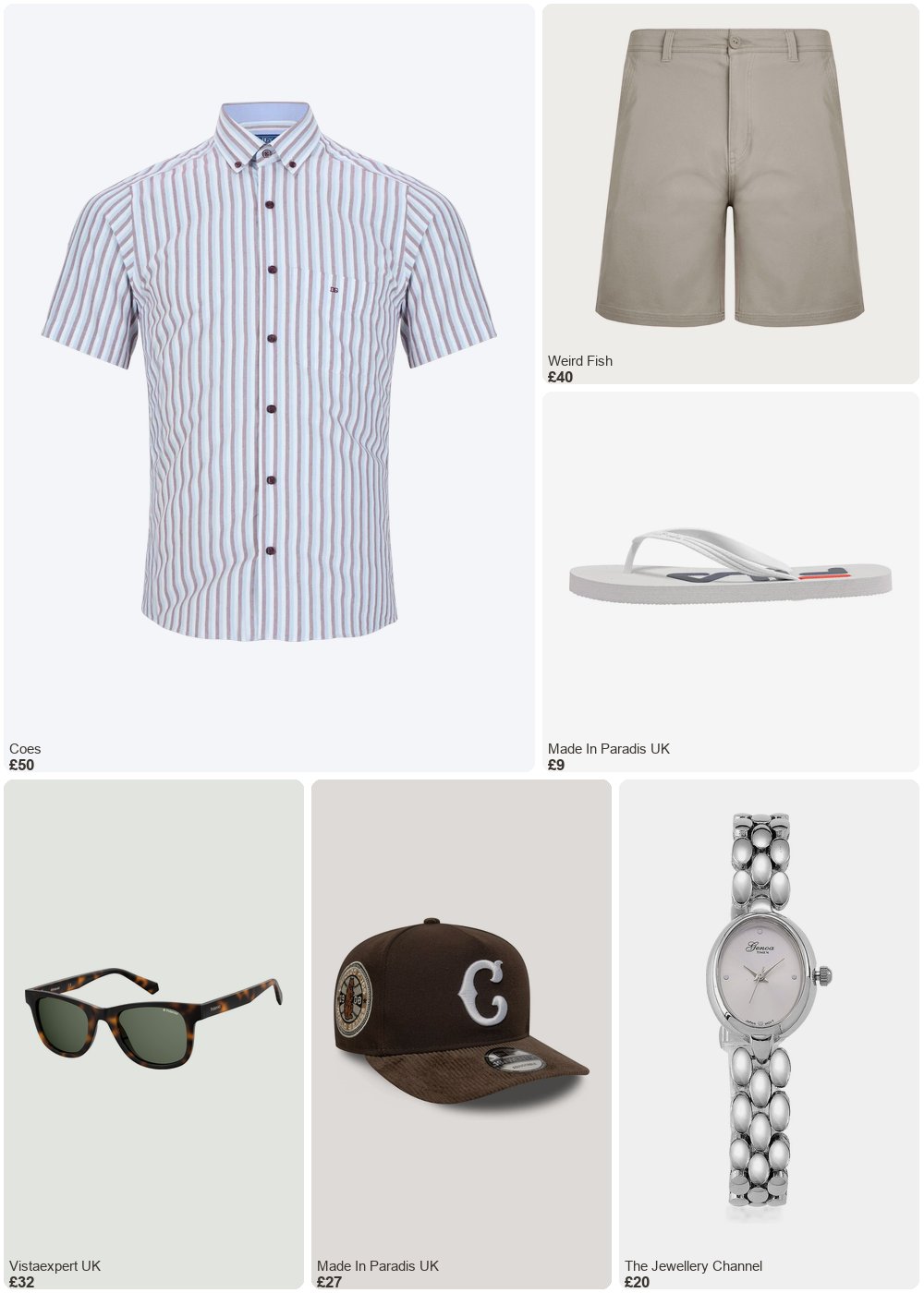 The complete outfit featuring TJC GENOA TIME V2 Classic PC21S Japan Movement 3ATM WR White Sunshine Dial & IPS Plating Unisex Watch with Chain Strap