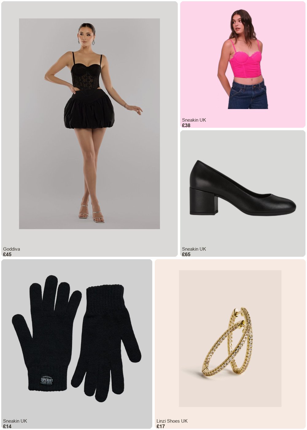 The complete outfit featuring Superdry Short bustier in gathered mesh for women Superdry