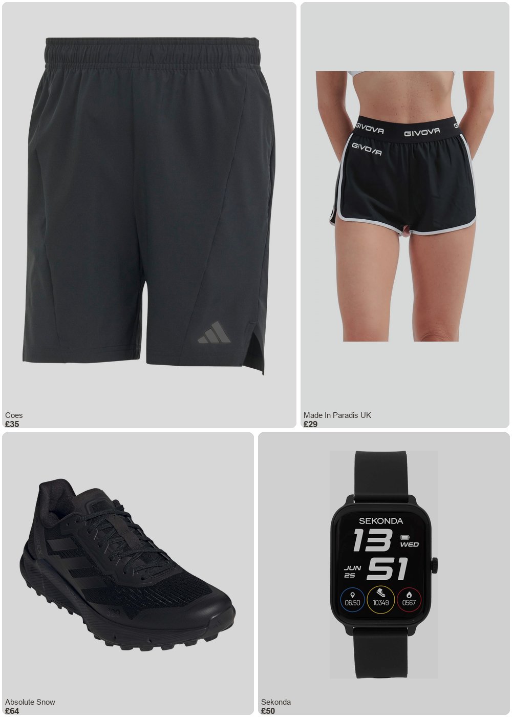 The complete outfit featuring Givova Women's cotton shorts Givova