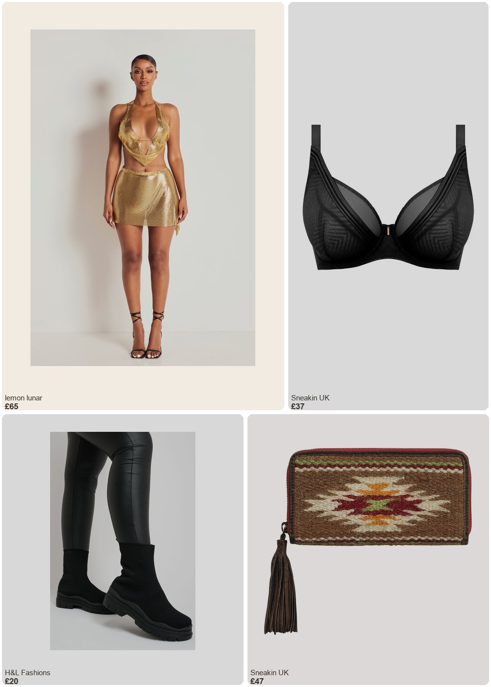 The complete outfit featuring H&L Black Short Fabric Sock Boots | Colour: Black | Size: 37
