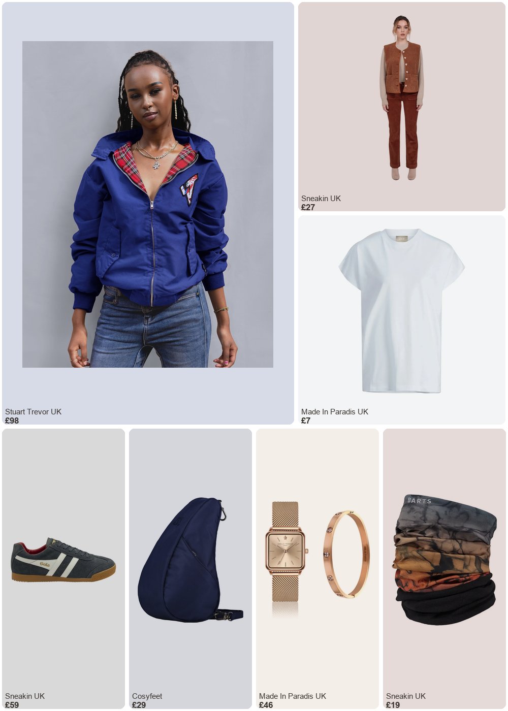 The complete outfit featuring STUART TREVOR Classic Harrington Jacket in Blue