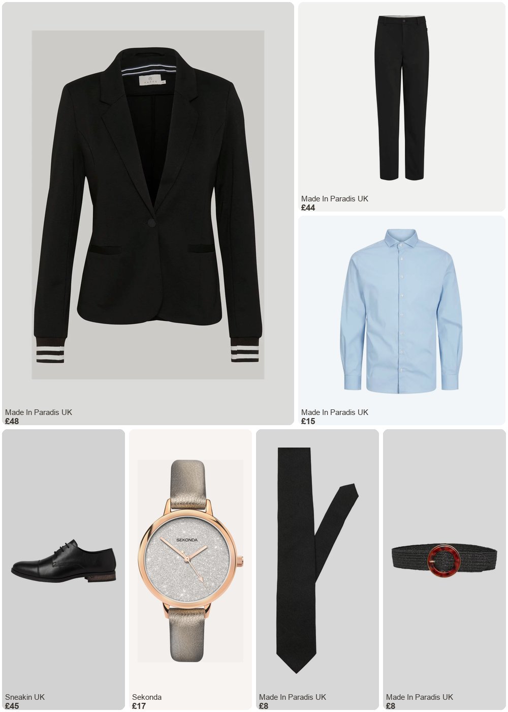 The complete outfit featuring jack & jones Tie Jack & Jones Solid