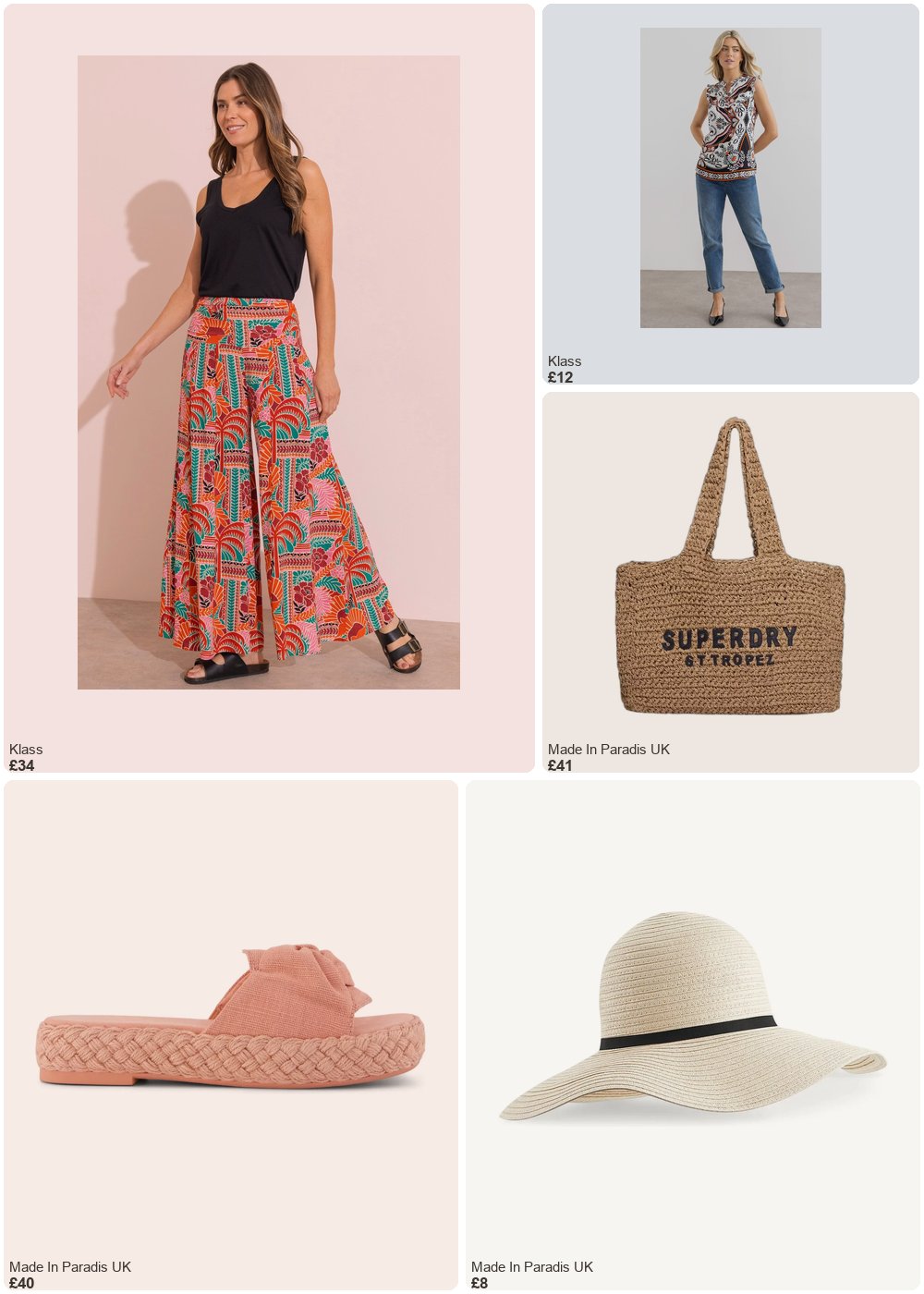 The complete outfit featuring Superdry Women’s raffia tote bag Superdry City