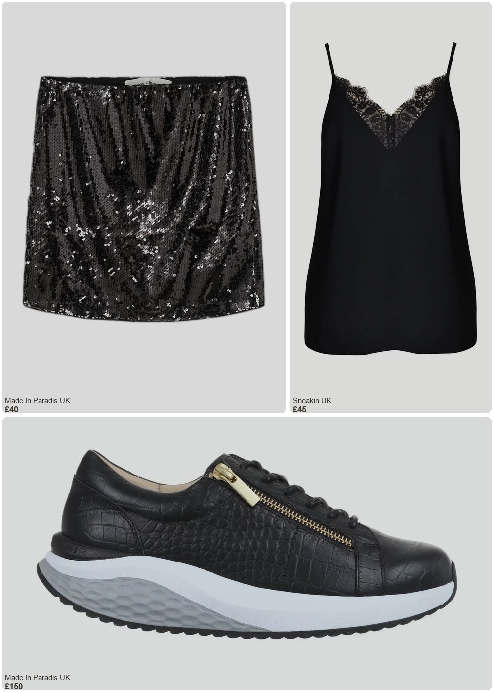 The complete outfit featuring Sofie Schnoor Sequin mini skirt for women Sofie Schnoor Margiesw