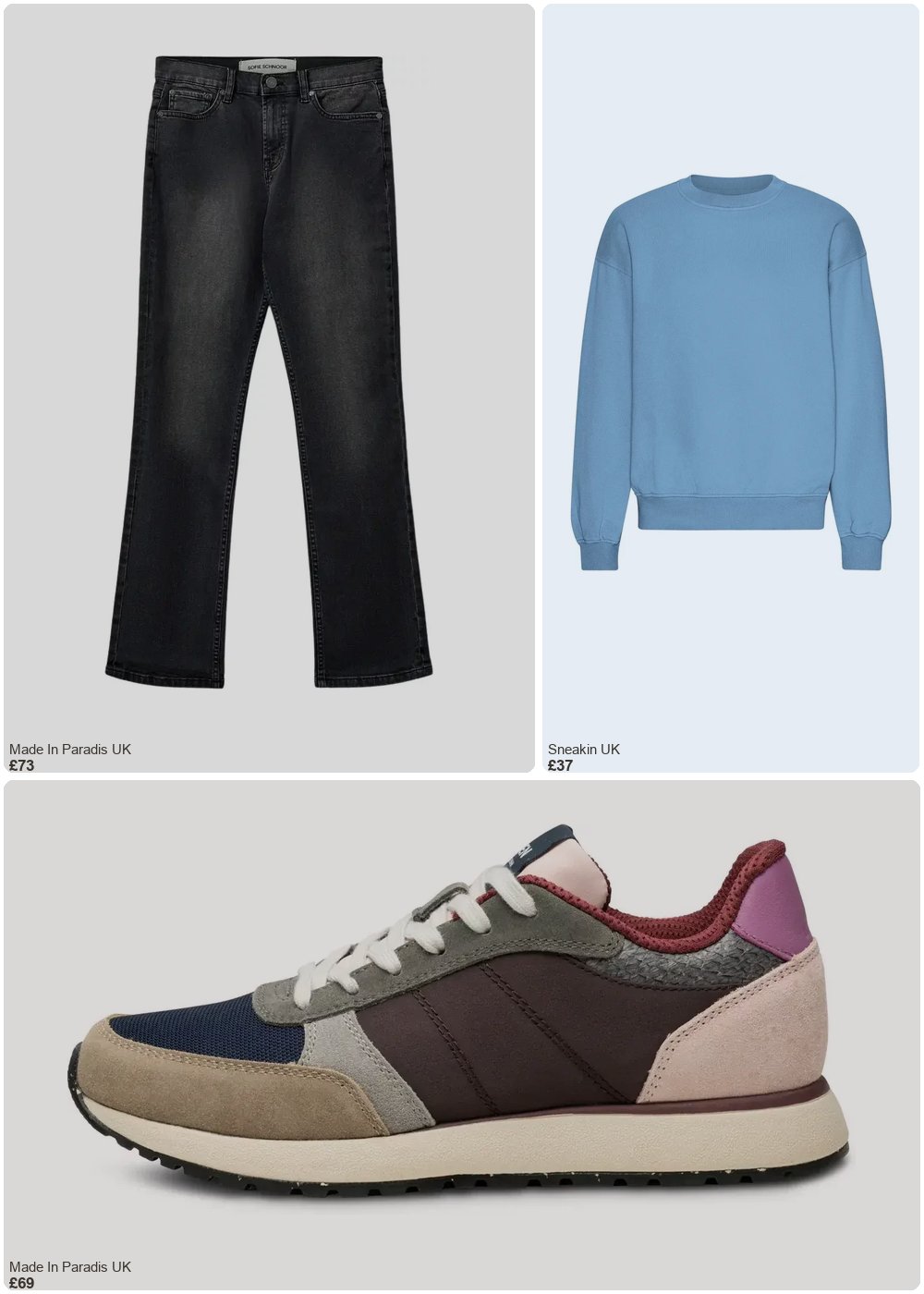 The complete outfit featuring Colorful Standard Oversized crewneck sweatshirt Colorful Standard Organic Seaside Blue