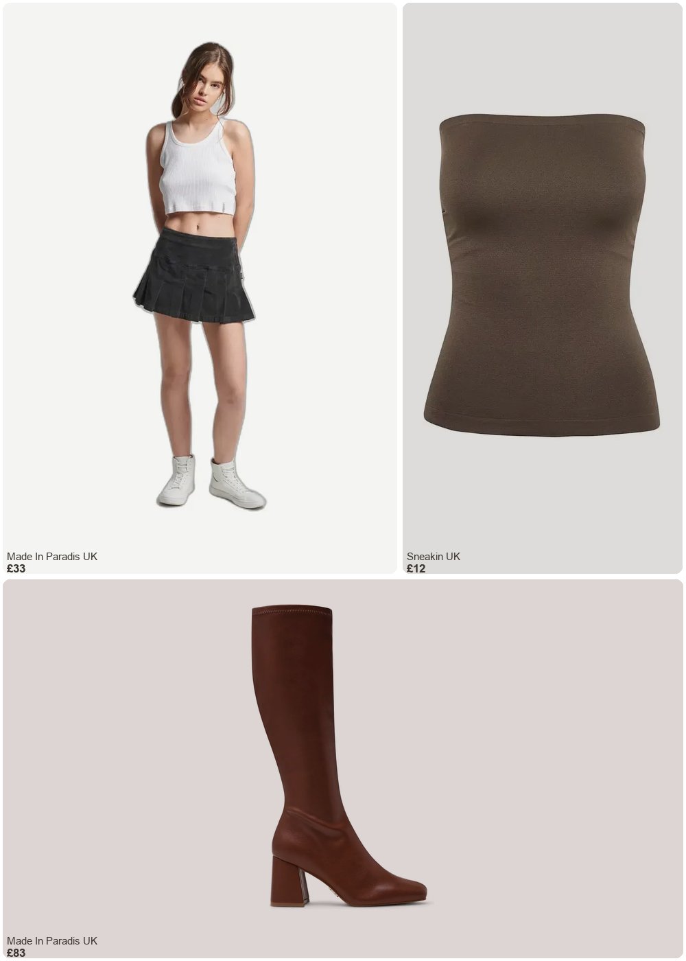 The complete outfit featuring Soaked in Luxury Women's bandeau top Soaked in Luxury Cal