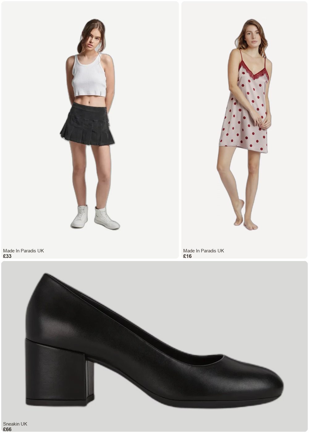 The complete outfit featuring Admas Women's camisole Admas Classic Elegant Dots