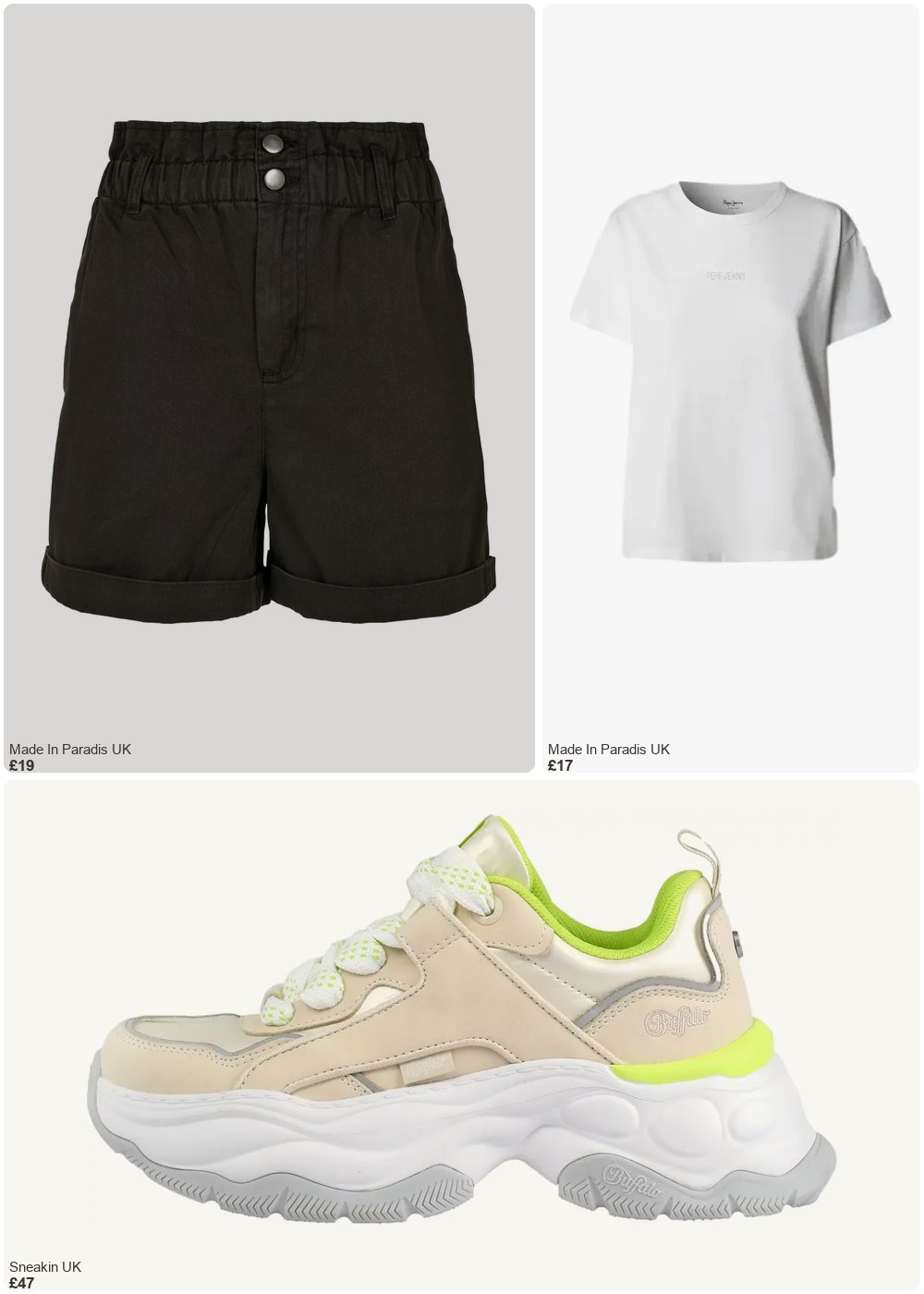 The complete outfit featuring Buffalo Women's Sneakers Buffalo Jump One Nubuck