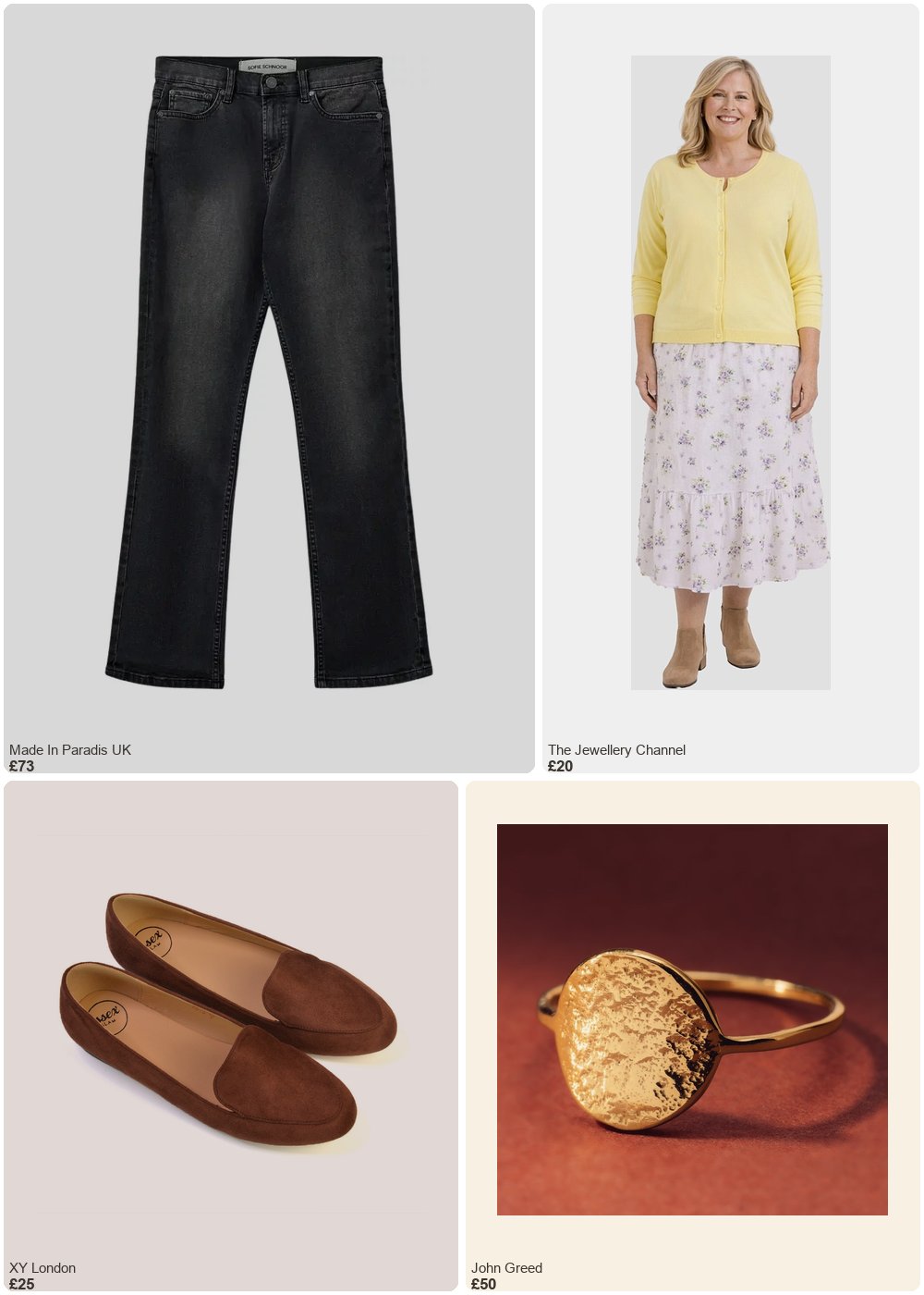The complete outfit featuring John Greed John Greed Signature Gold Plated Hammered Disc Ring
