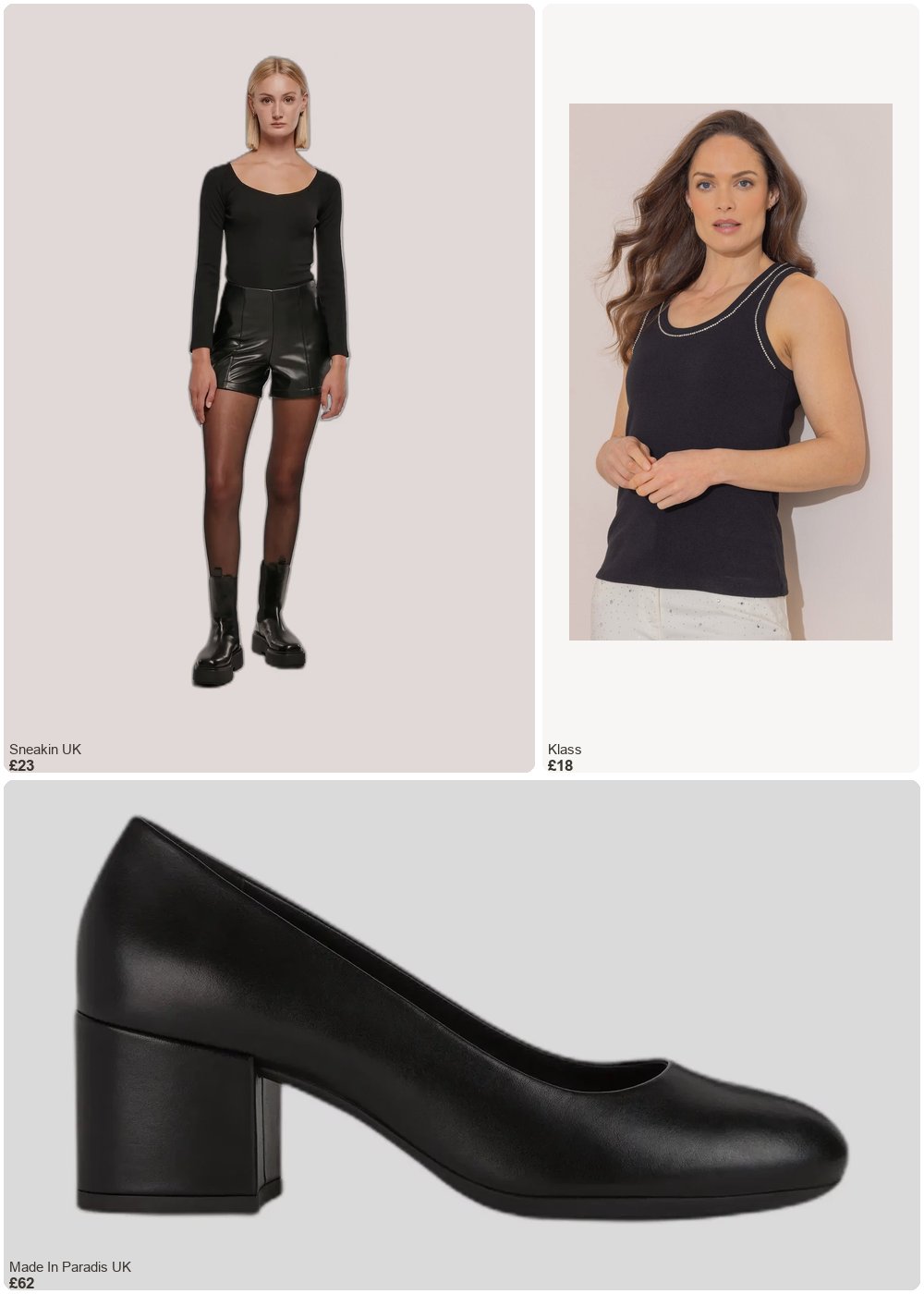 The complete outfit featuring Urban Classics Women's leatherette shorts Urban Classics GT