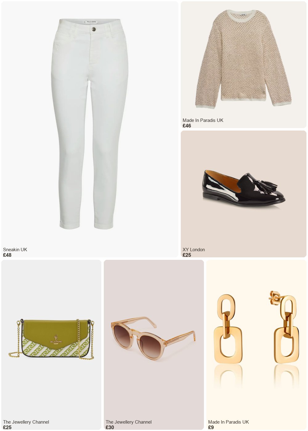 The complete outfit featuring TJC GLAS Eyewear Franka Sunglasses - Peach