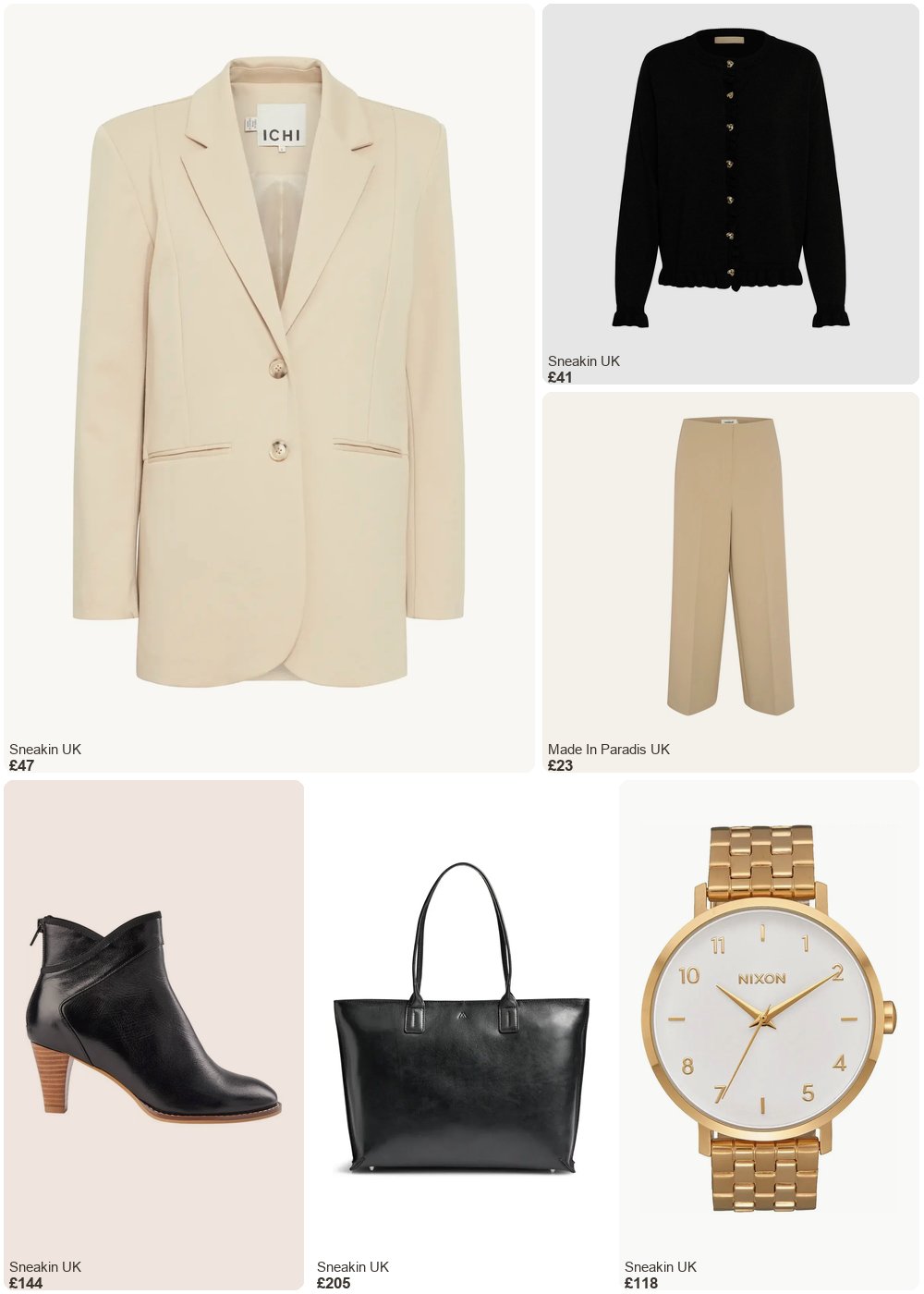The complete outfit featuring Ichi Women's blazer Ichi Kate SUS
