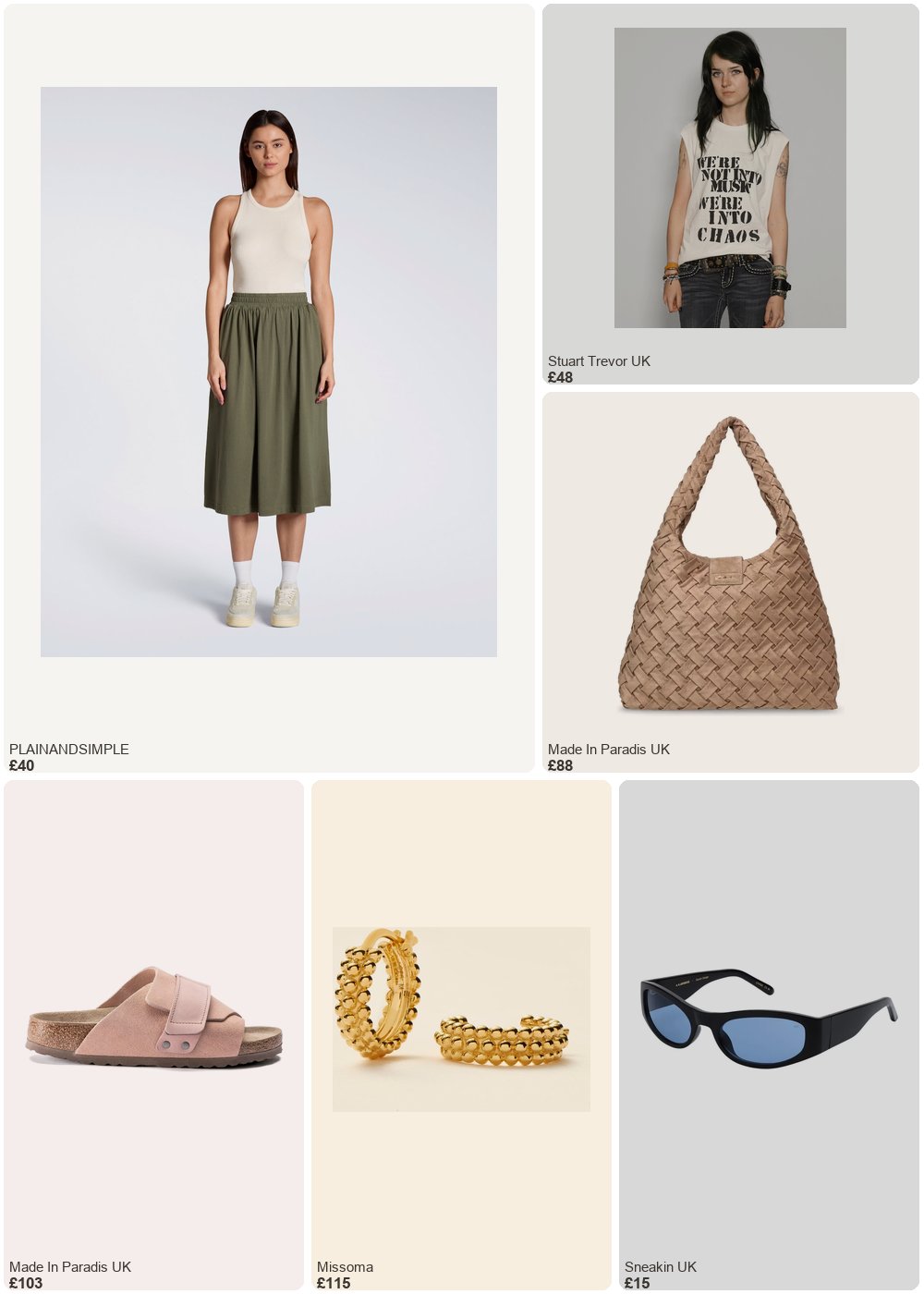 The complete outfit featuring PLAINANDSIMPLE Gathered Midi Skirt - XS / Olive / Gathered