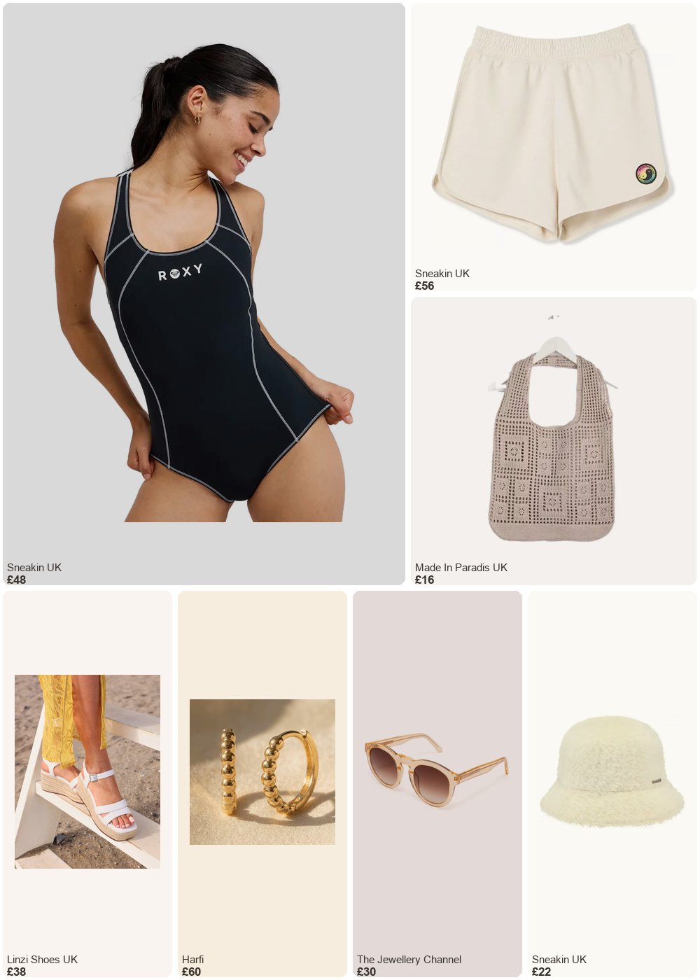 The complete outfit featuring Roxy Women's 1-piece swimsuit Roxy Active Sd Perf