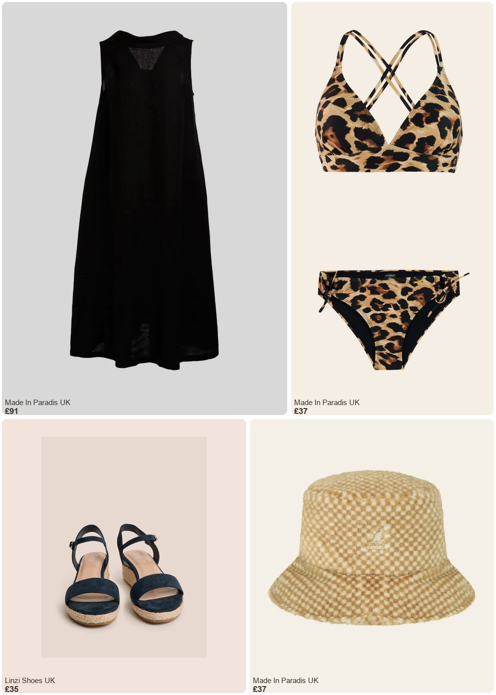 The complete outfit featuring Linzi Linzi Shoes - Sunrise Navy Espadrille Flatform Sandals- 7