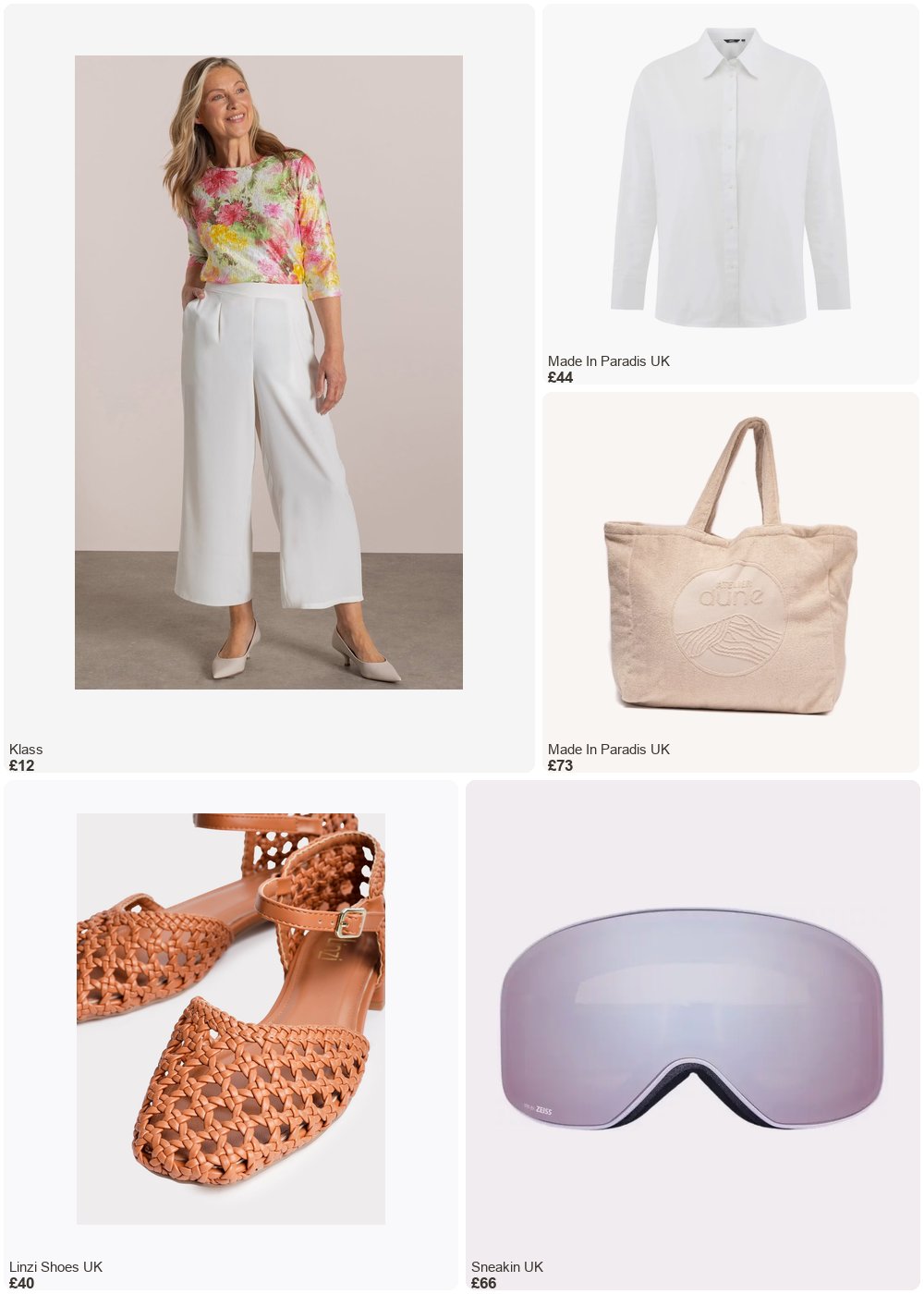 The complete outfit featuring Linzi Linzi Shoes - Tan Faux Leather Handwoven Two Part Sandals- 7