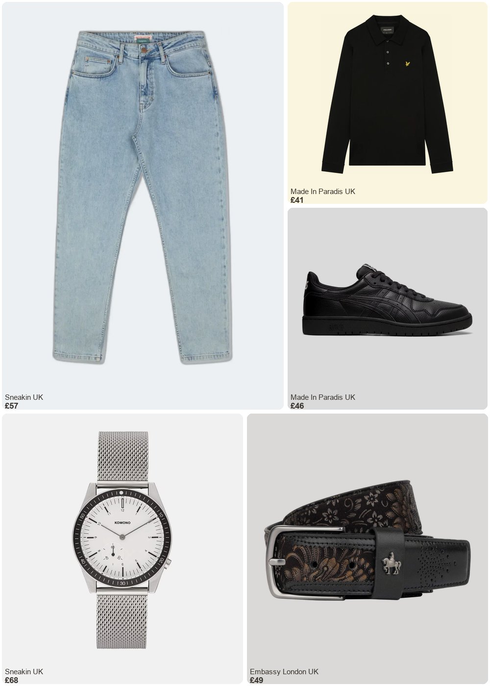 The complete outfit featuring Lyle & Scott Long sleeve polo shirt Lyle & Scott