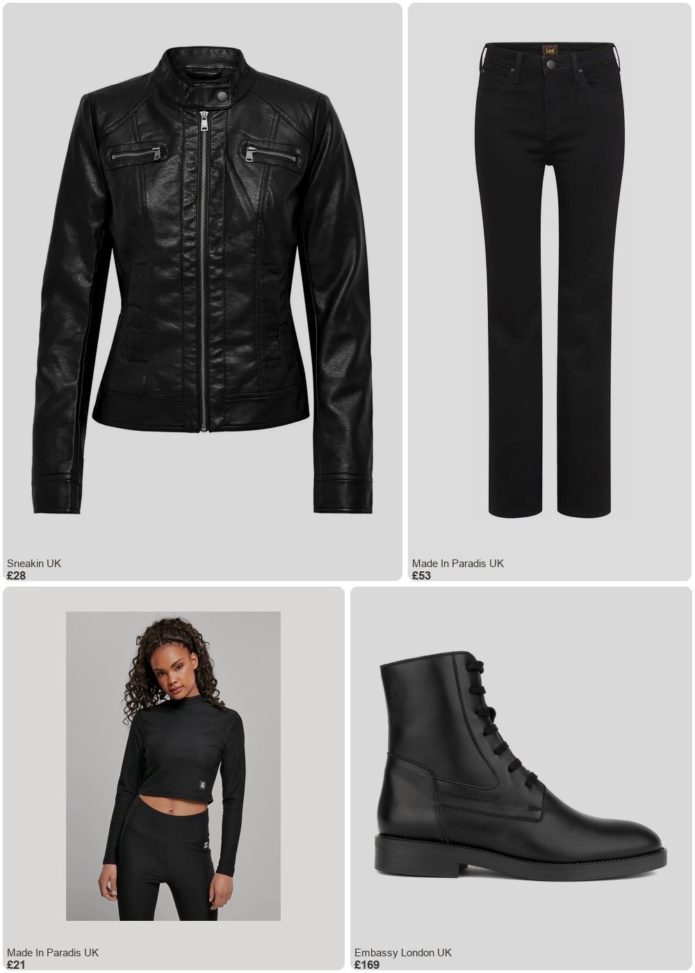 The complete outfit featuring Urban Classics Women's long sleeve turtleneck crop top Urban Classics starter stretch