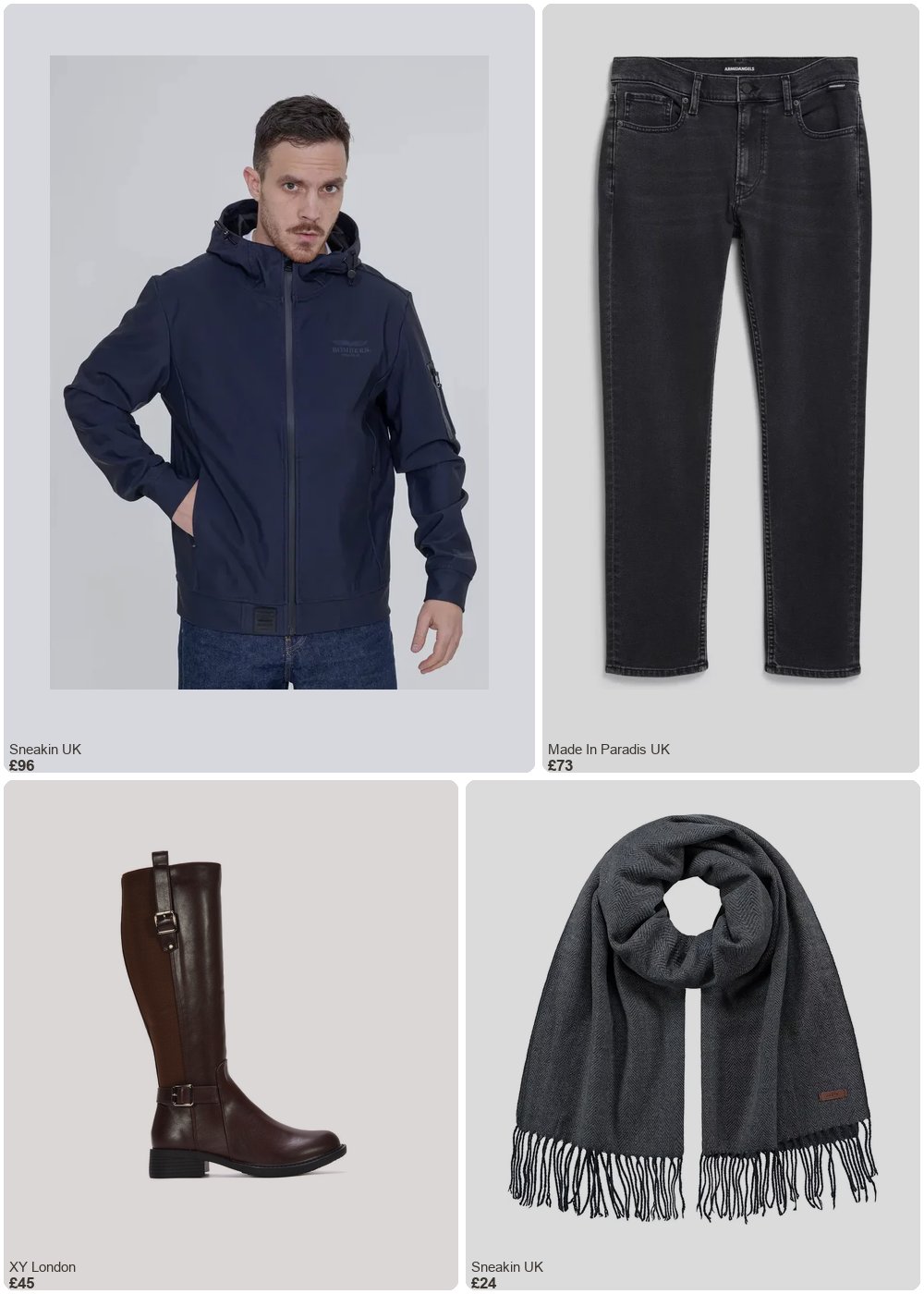 The complete outfit featuring Barts Scarf Barts Soho