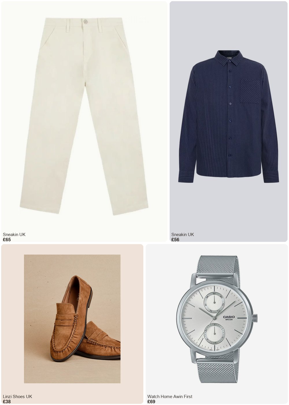 The complete outfit featuring Linzi Linzi Shoes - Tan Suede Leather Ruched Loafer- 7