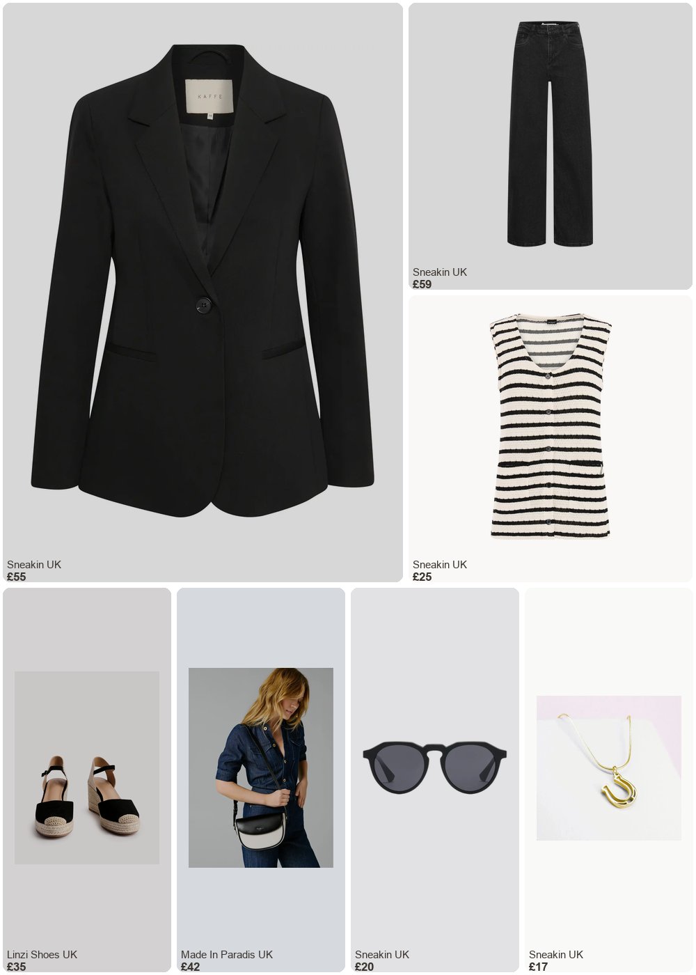 The complete outfit featuring Kaffe Women's blazer KAFFE Sakura