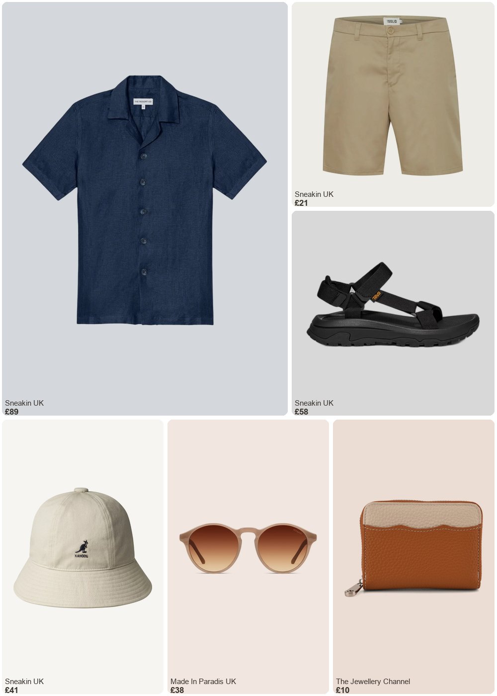 The complete outfit featuring The Resort Co Linen shirt The Resort Co