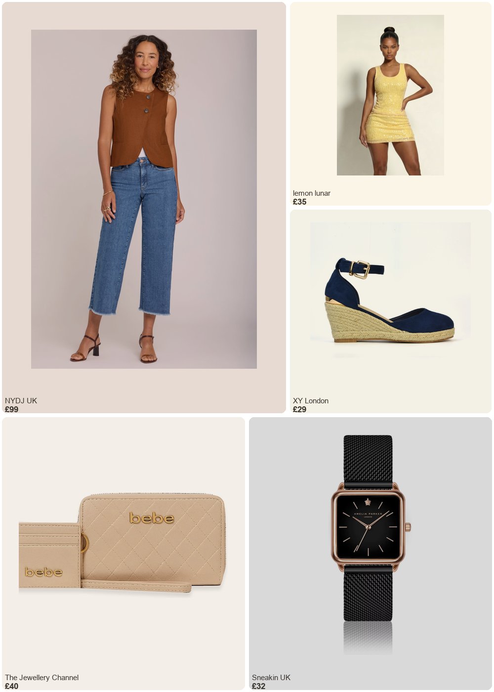 The complete outfit featuring Amelia Parker Women's watch Amelia Parker Night Plaza Black Mesh