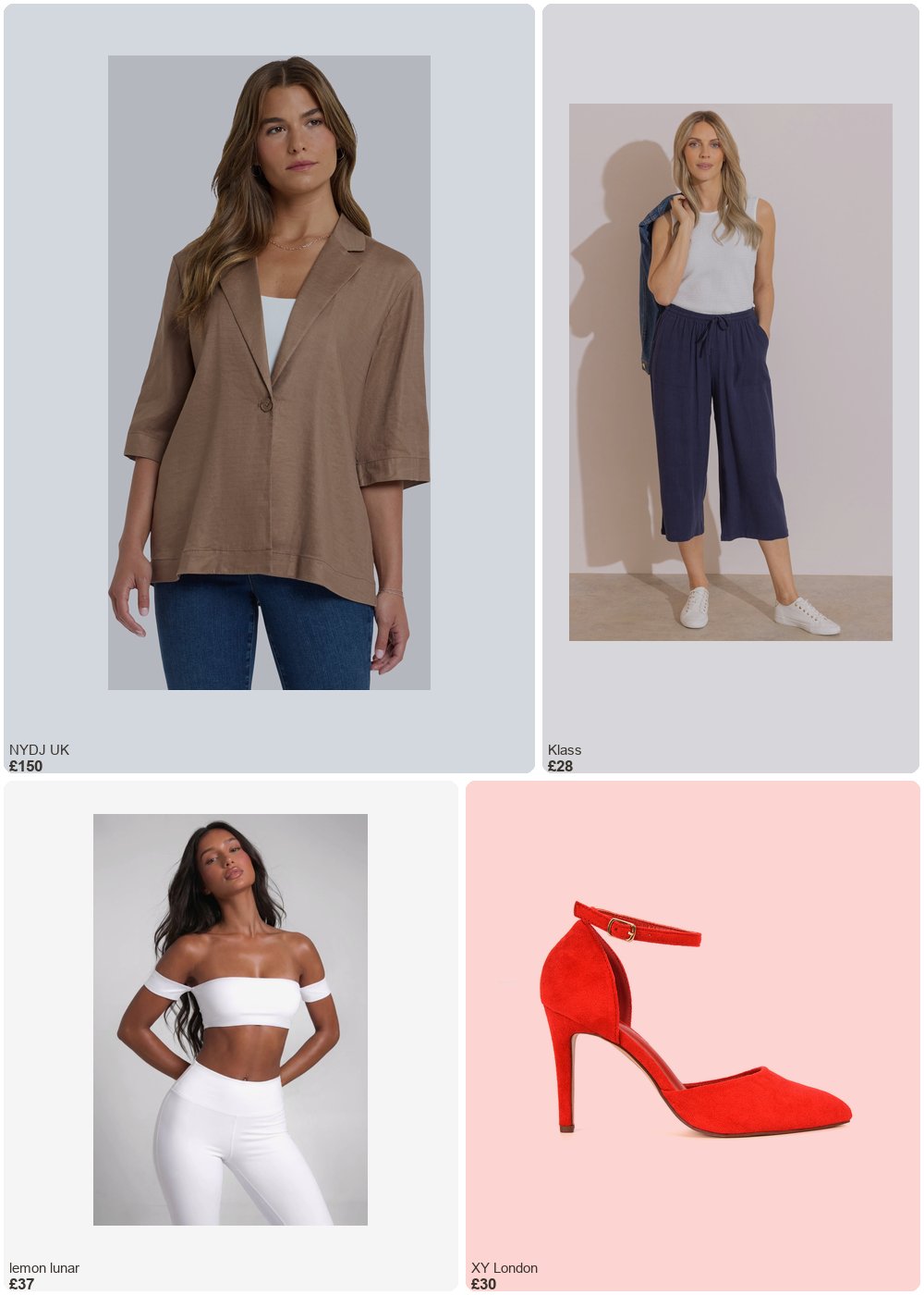 The complete outfit featuring 1 The White Bandeau Top