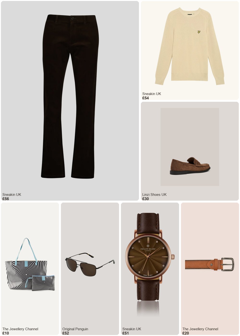 The complete outfit featuring TJC PVC Printed Tote Bag