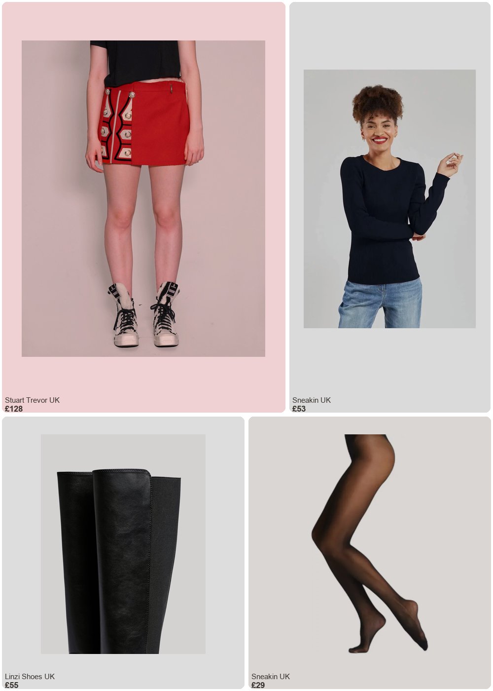 The complete outfit featuring STUART TREVOR Scots Guards Tunic Miniskirt