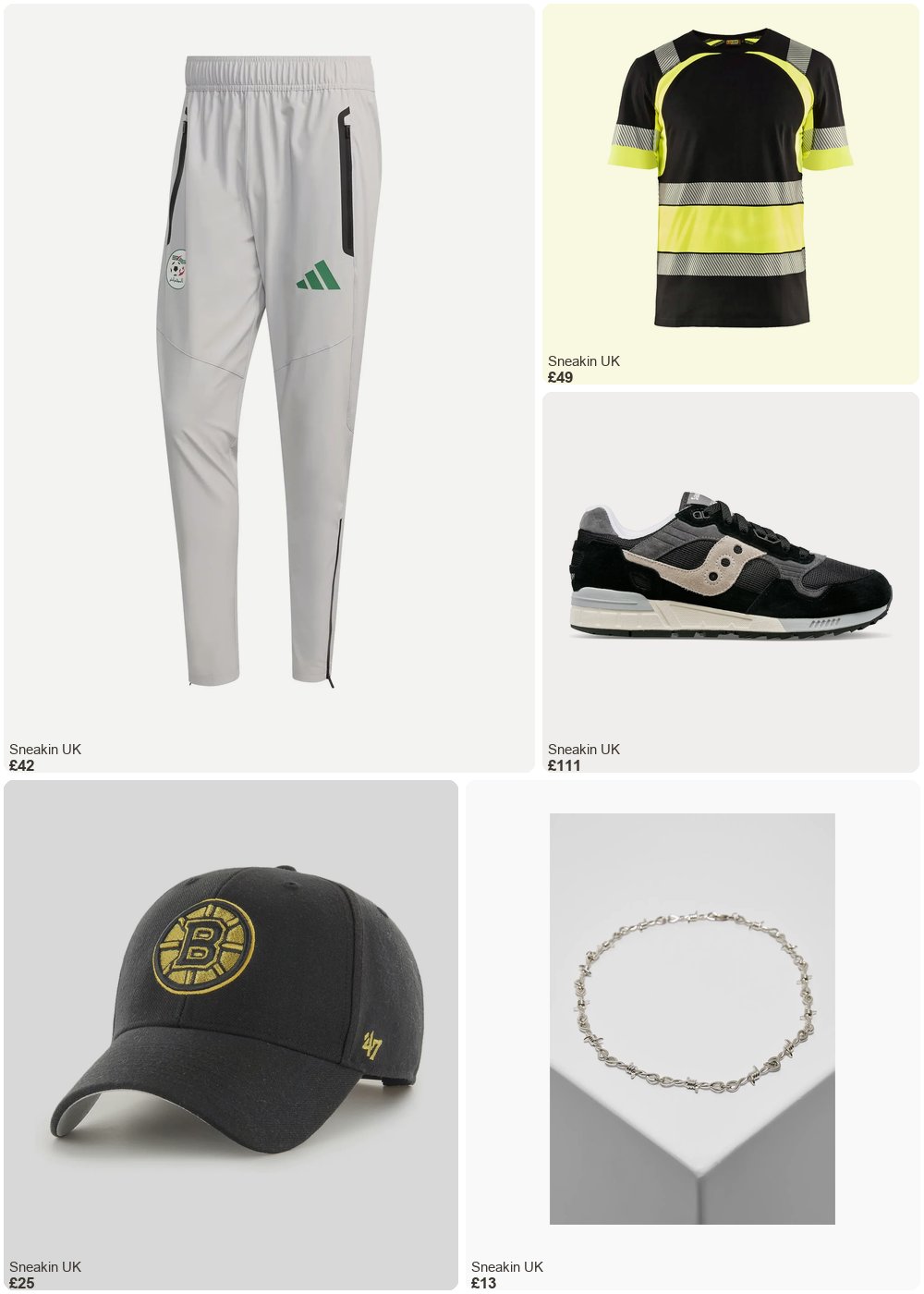 The complete outfit featuring Urban Classics Necklace Urban Classics barbed wire