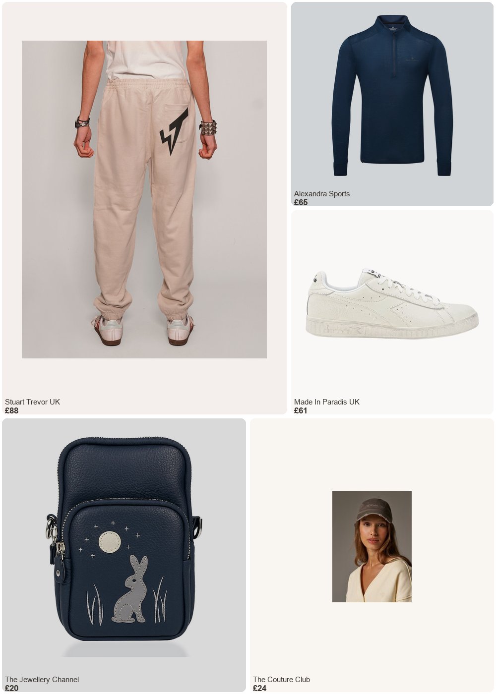 The complete outfit featuring STUART TREVOR Jogger Pants in Ecru
