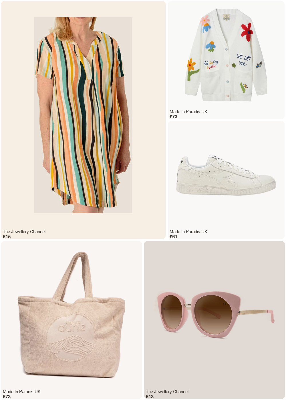 The complete outfit featuring TJC Marina Kaneva Casual Multi-Colour Striped V-Neck Top with Short Sleeves (Size 12)