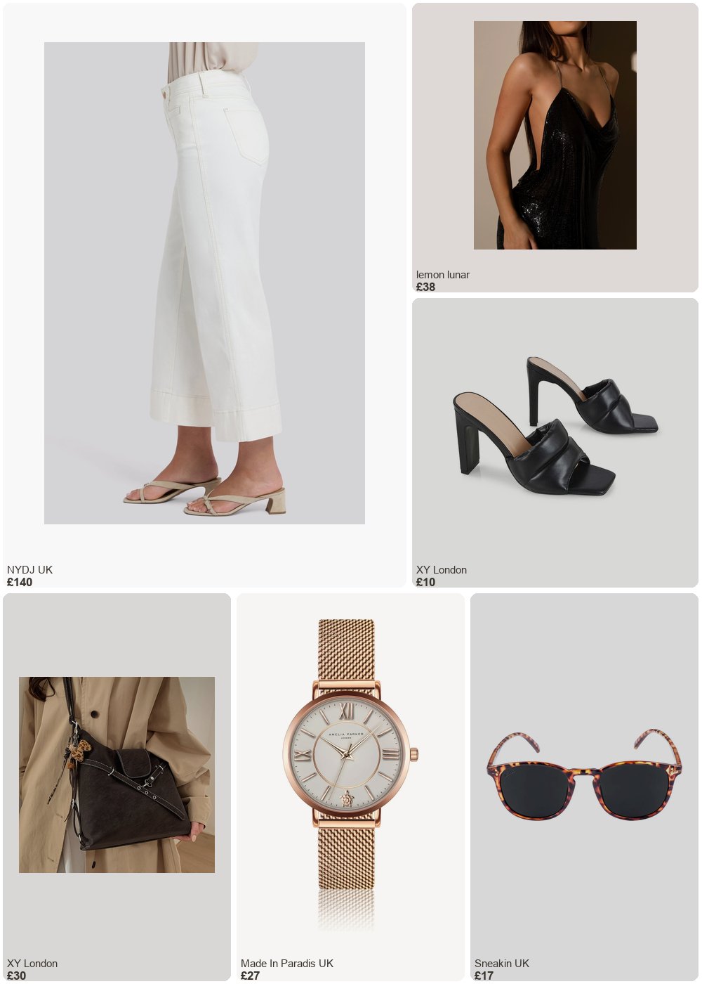 The complete outfit featuring xylondon Mallory Square Toe Strappy Slip on Slim Block High Heel Mule Sandals in Nude - Black Synthetic Leather / UK 7 | EU 40 | US 9
