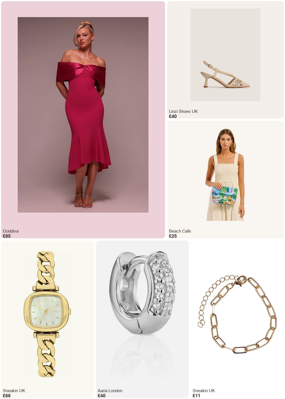 The complete outfit featuring Linzi Linzi Shoes - Cadence Nude Handwoven Court Heels- 7