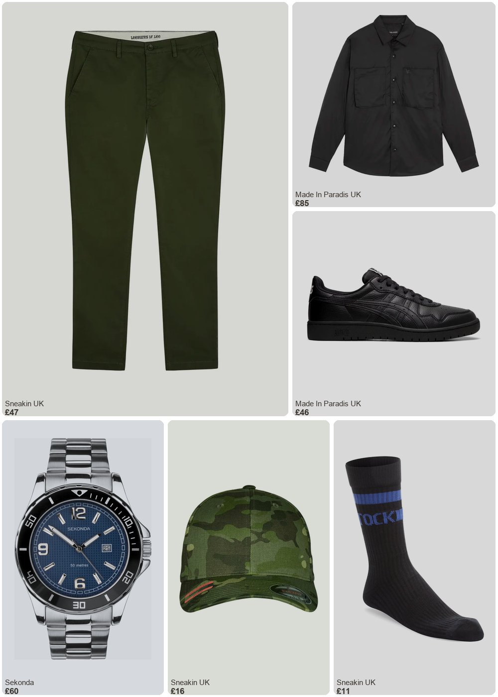 The complete outfit featuring Lee Chino Trousers Lee