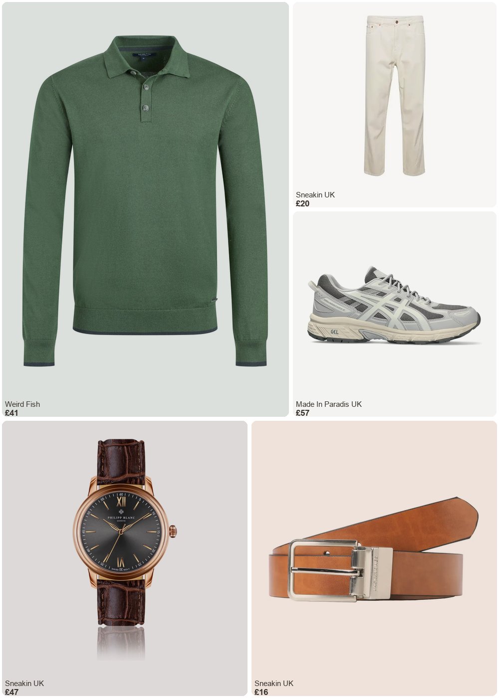 The complete outfit featuring jack & jones Reversible belt Jack & Jones Garda