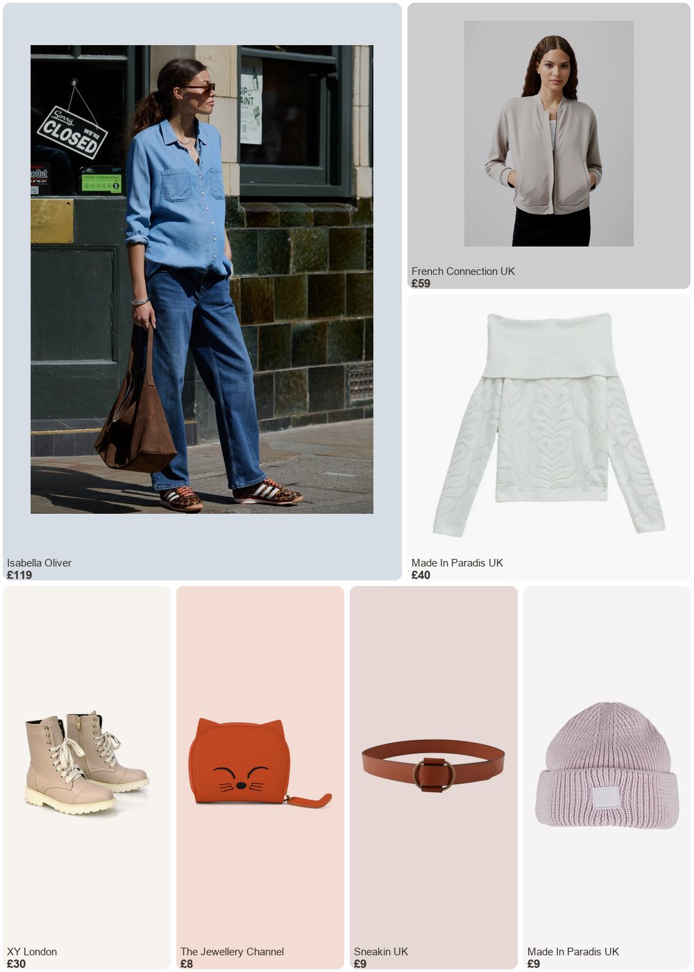 The complete outfit featuring French Connection Wren Zip Through Bomber Jacket Washed Macchiato