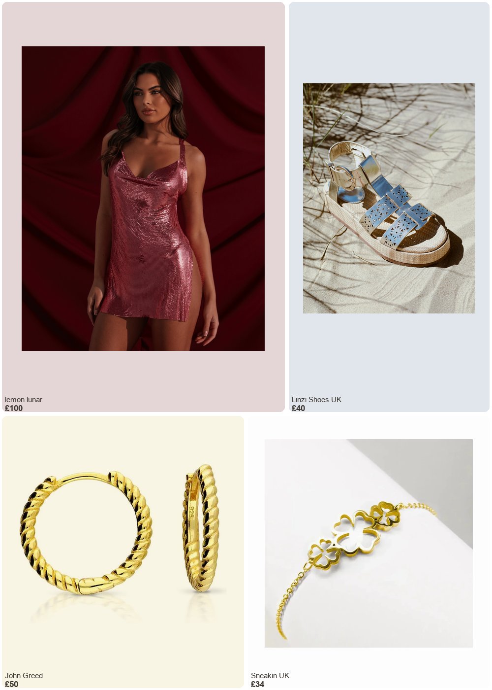 The complete outfit featuring The Kenny Chainmail Dress Blush