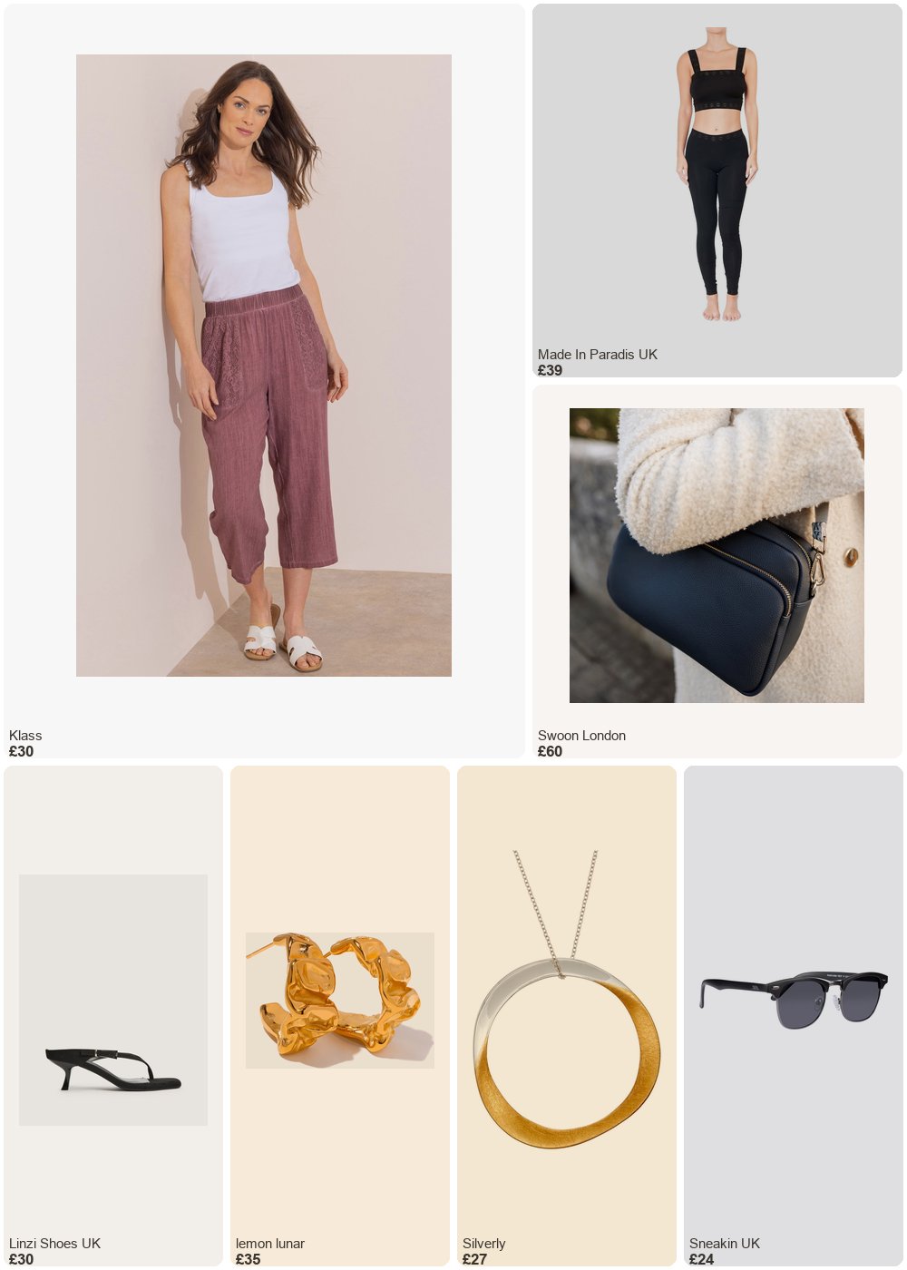 The complete outfit featuring Klass Klass Wide Leg Linen Blend Cropped Trousers Claret Women's