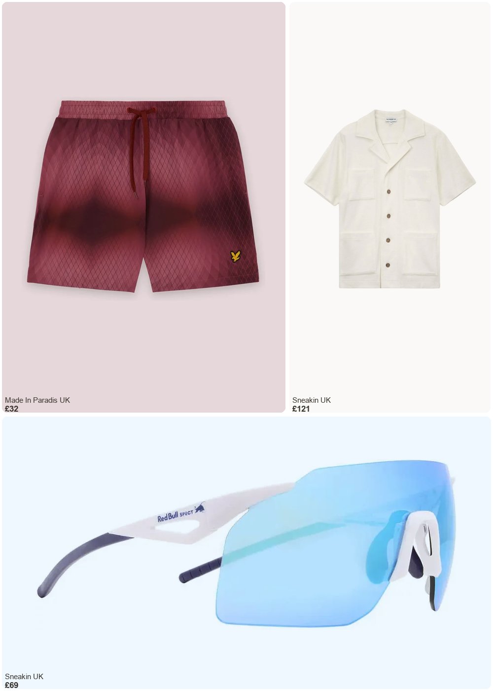 The complete outfit featuring Lyle & Scott Monogram swim shorts Lyle & Scott