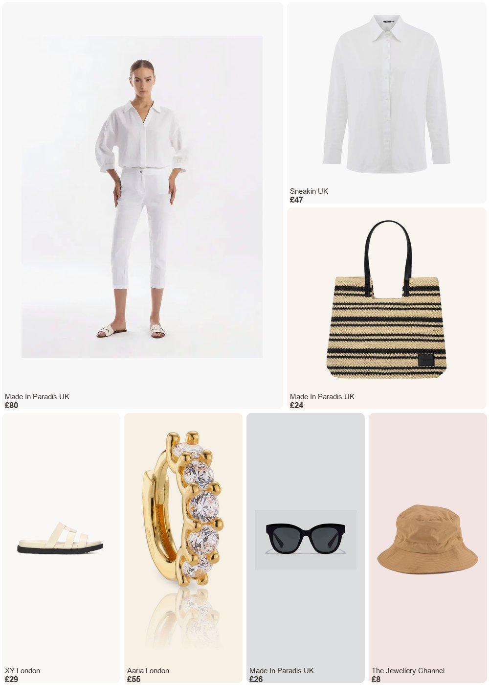 The complete outfit featuring TJC Lifestyle Foldable Sun Hat (58cm) - Khaki