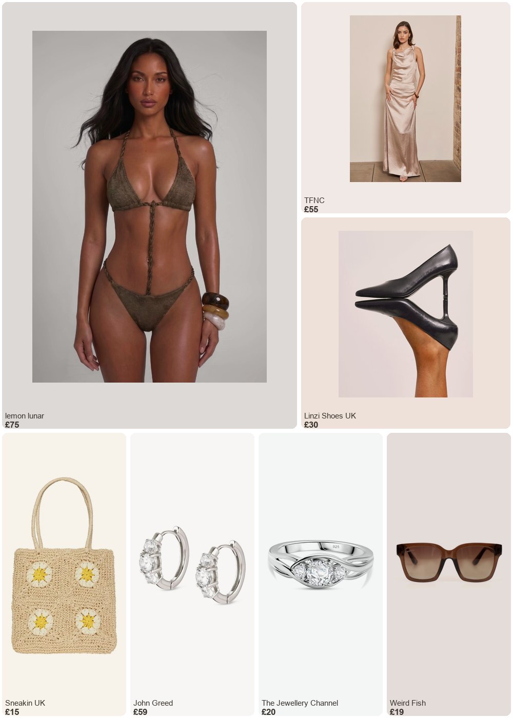 The complete outfit featuring 1 The Braided Metallic Swimsuit