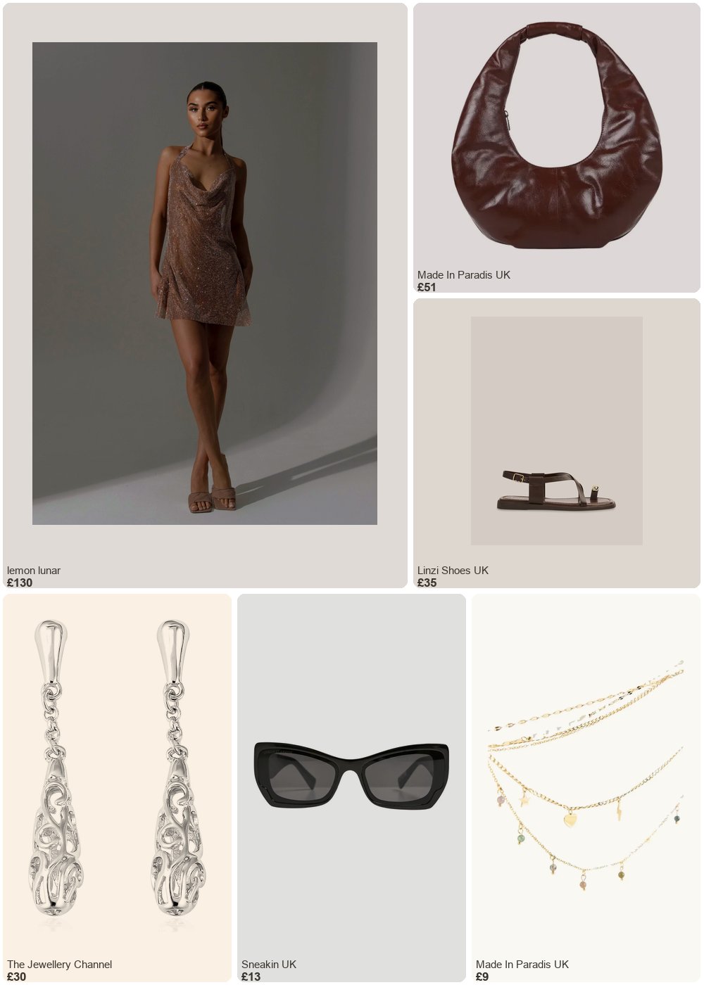 The complete outfit featuring Linzi Linzi Shoes - Brown Faux Leather Strappy Flat Sandal With Toe Ring- 7