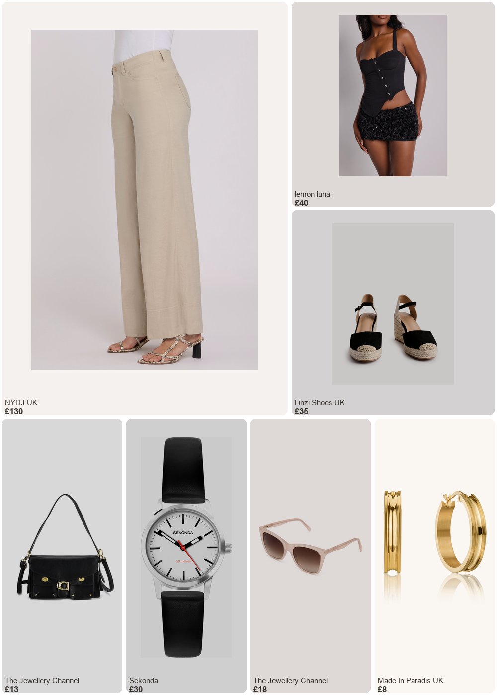 The complete outfit featuring Nydj 5 Pocket Wide Leg Trouser In Stretch Linen With Super High Rise | Feather
