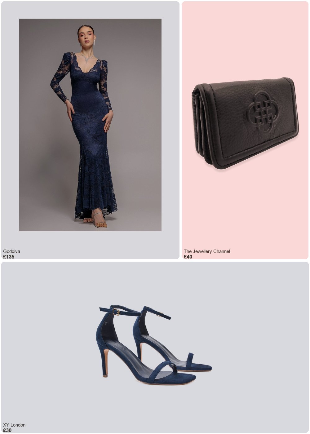 The complete outfit featuring TJC SADDLER Genuine Leather Clutch - Black