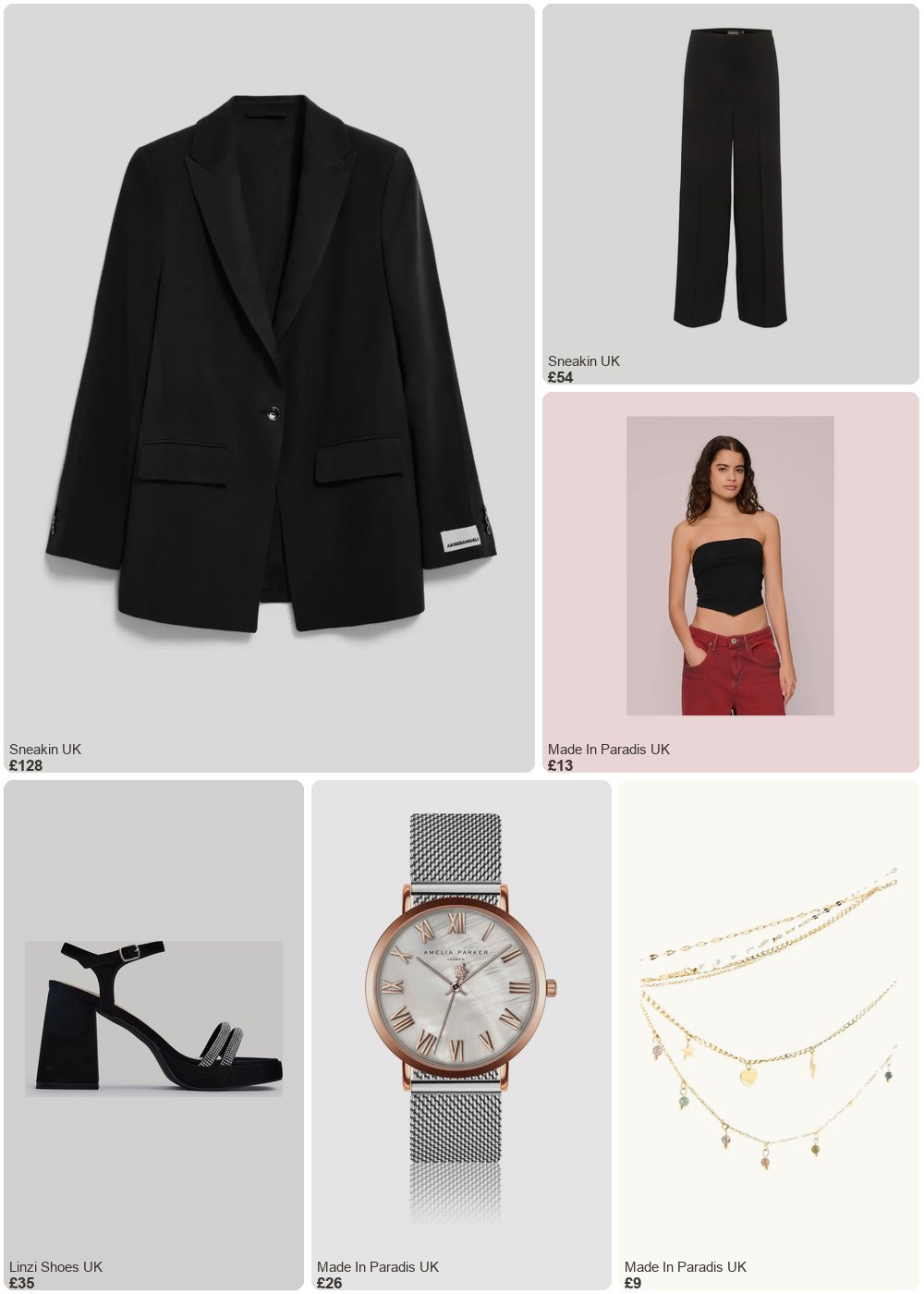 The complete outfit featuring Urban Classics Women's bandeau top Urban Classics (x2)