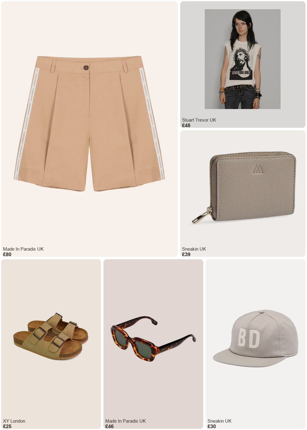 The complete outfit featuring STUART TREVOR 'Love Your Idols' Vest in Ecru