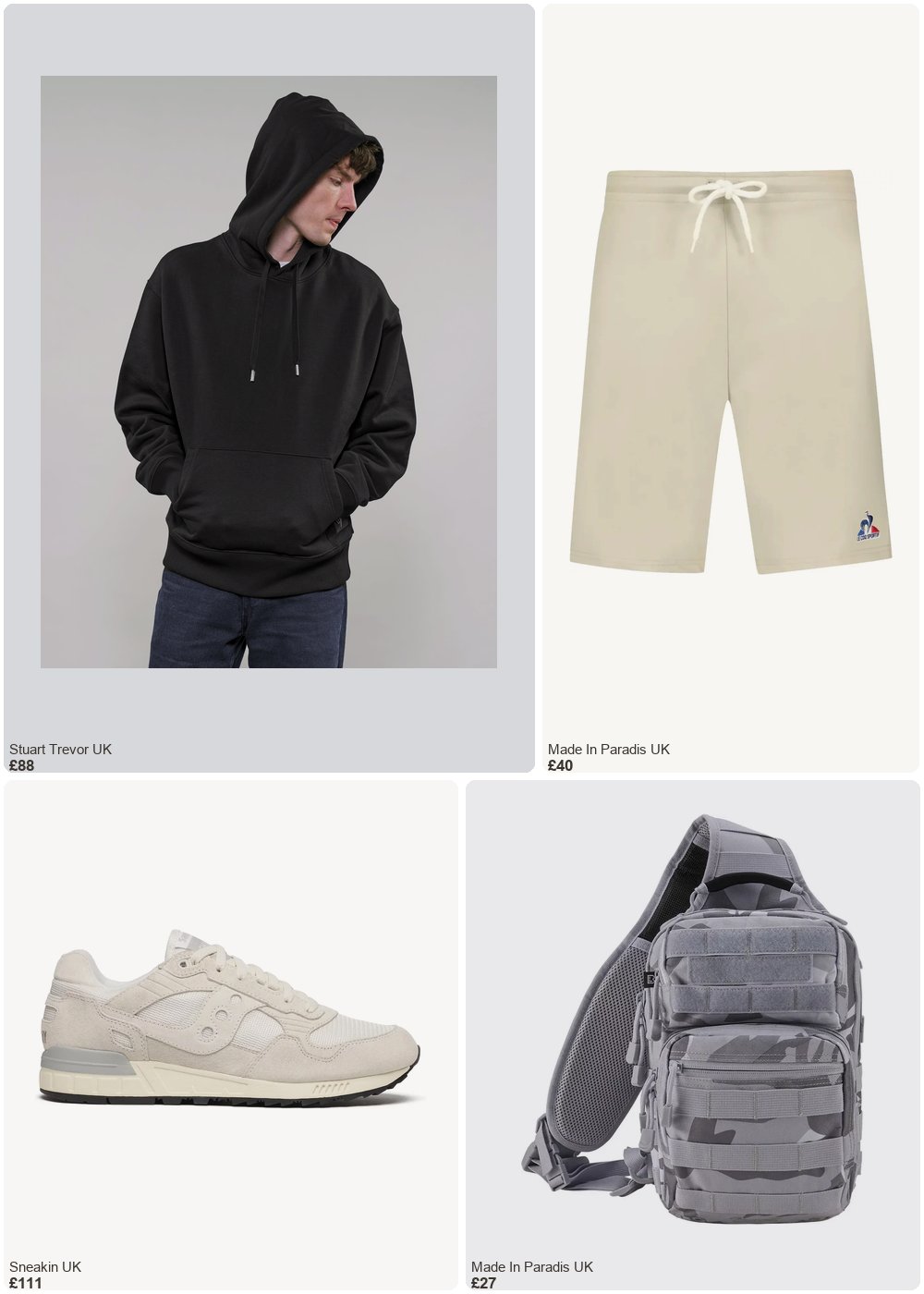 The complete outfit featuring STUART TREVOR ST Hoodie in Black